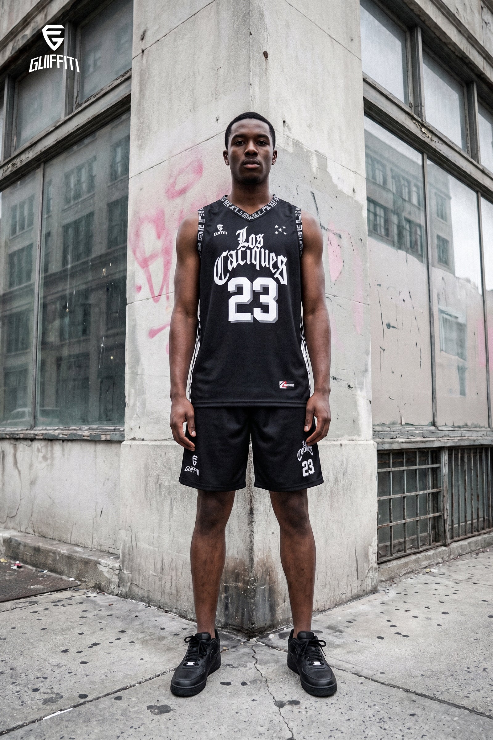 Jersey de Baloncesto Premium - GUIFFITI SPORT, LOS CACIQUES - Material Reciclado.